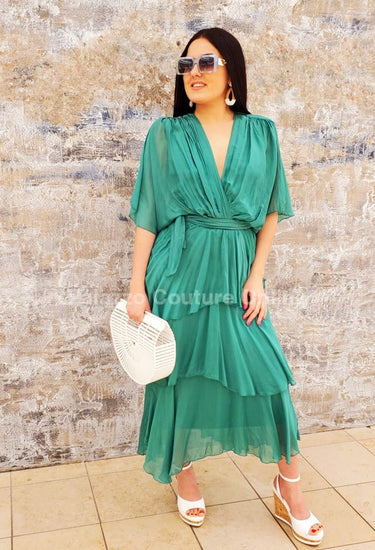 Sweet Thing Italian Maxi Dress (Green) - Palazzo Couture Online