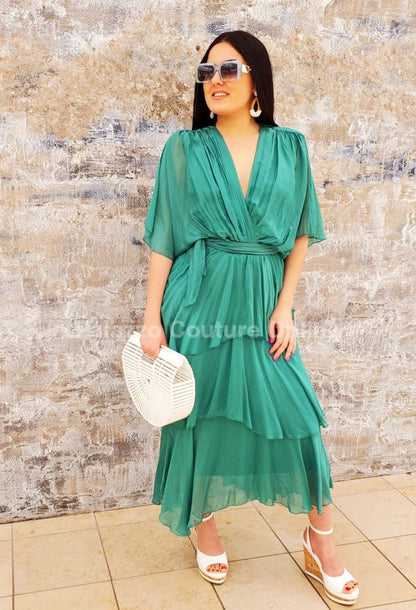 Sweet Thing Italian Maxi Dress (Green) - Palazzo Couture Online