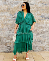 Sweet Thing Italian Maxi Dress (Green) - Palazzo Couture Online
