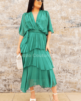 Sweet Thing Italian Maxi Dress (Green) - Palazzo Couture Online