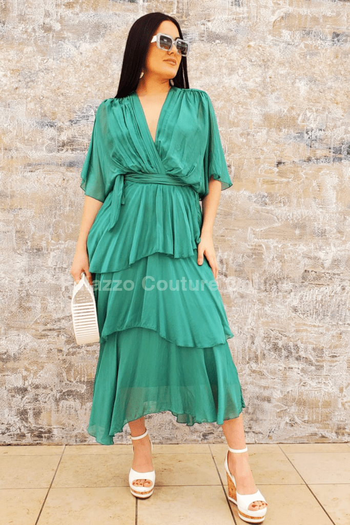 Sweet Thing Italian Maxi Dress (Green) - Palazzo Couture Online
