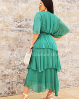 Sweet Thing Italian Maxi Dress (Green) - Palazzo Couture Online
