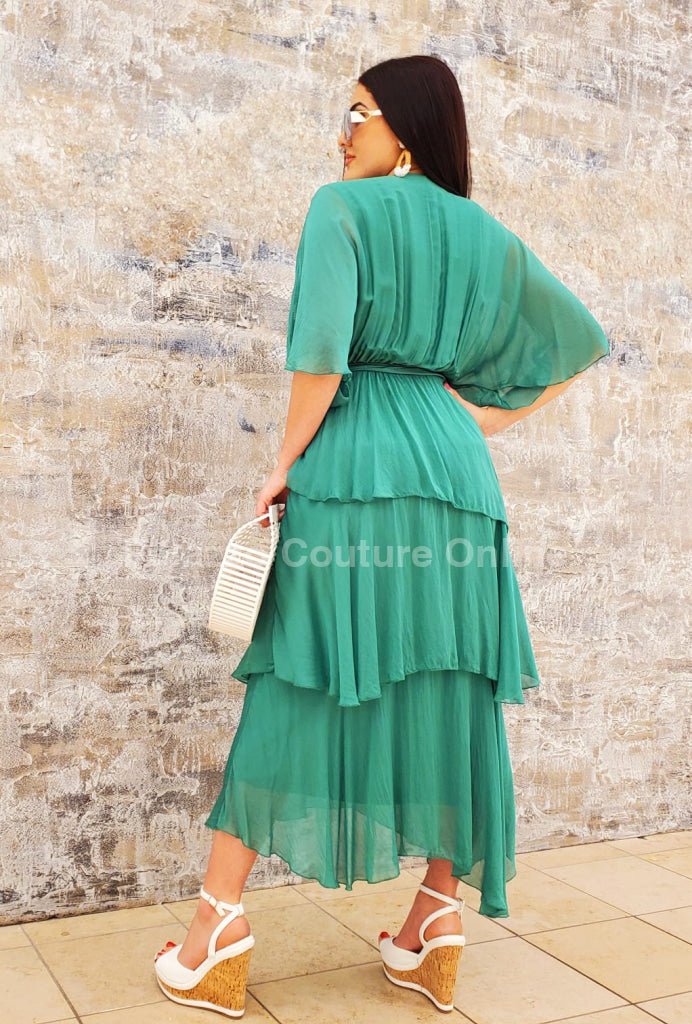 Sweet Thing Italian Maxi Dress (Green) - Palazzo Couture Online