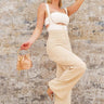 Take Over Jumpsuit (Nude) - Palazzo Couture Online