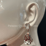 Teardrop Crystal Evening Earrings (Gold) - Palazzo Couture Online