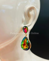 Elegant crystal earrings for formal styling