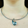 Teardrop Elegance Choker 
Necklace  (Silver) for women - fashion jewelry by Palazzo Couture