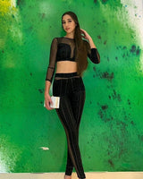 Women's  matching pant set from Palazzo Couture collection