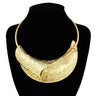 Textured Statement Choker - Gold - Palazzo Couture Online