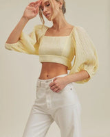 Women's Red long sleeve top elegant style back view