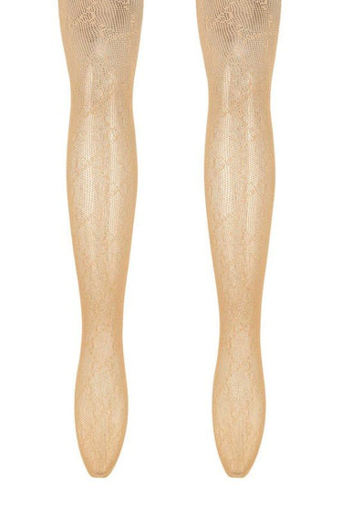 The Little Details Fishnet Tights (Nude) - Palazzo Couture Online