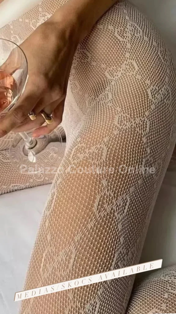 The Little Details Fishnet Tights (Nude)S Nude / One Size Pants