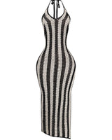 The Sunset Siren Crochet Maxi Dress - Palazzo Couture Online