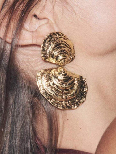 Tidal Bloom Drop Earrings - Gold - Palazzo Couture Online