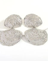 Tidal Bloom Drop Earrings-Silver - view 2