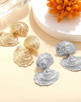 Tidal Bloom Drop Earrings - Silver - Palazzo Couture Online