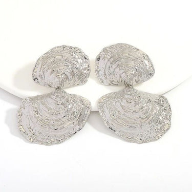 Tidal Bloom Drop Earrings - Silver - Palazzo Couture Online