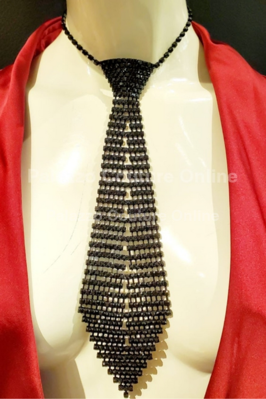 Tie Event Necklace (Black) Necklaces