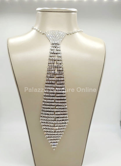 Tie Event Necklace (Silver) Necklaces