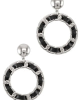 PU Tiered Circle Dangling Stud Earring for women - fashion jewelry by Palazzo Couture