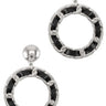 PU Tiered Circle Dangling Stud Earring for women - fashion jewelry by Palazzo Couture