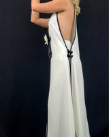 Floral belt detail on Timeless Bloom Pant Set – chic eventwear outfit