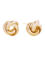 Timeless Love Knot Stud Earrings - Gold - women's statement jewelry