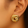 Timeless Love Knot Stud Earrings - Gold for women - fashion jewelry by Palazzo Couture
