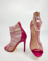 Tisha High Heel Ankle Boots (Pink) - Palazzo Couture Online