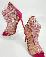 Tisha High Heel Ankle Boots (Pink) for women - stylish heels by Palazzo Couture