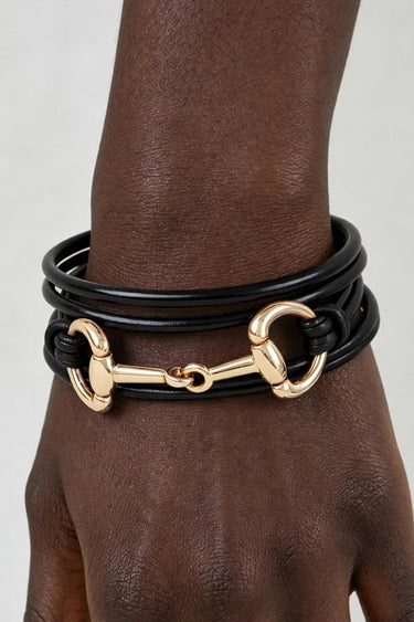 Polished Toggle Wrap Rope Bracelet – Layered Multi-Strand Bracelet