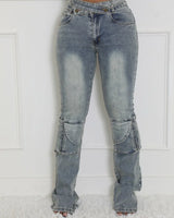 Elegant Denim stylish jeans styled for going out look