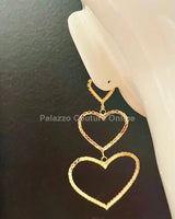 Trilove Earring Hanging Hearts (RED) - stylish accessory for every outfit