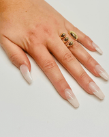 Triple Band Statement Ring (Gold) - Palazzo Couture Online