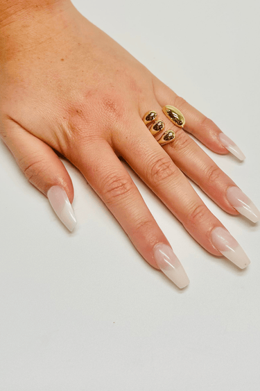 Triple Band Statement Ring (Gold) - Palazzo Couture Online