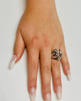 Triple Band Statement Ring (Silver) - Palazzo Couture Online