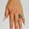 Triple Band Statement Ring (Silver) - Palazzo Couture Online