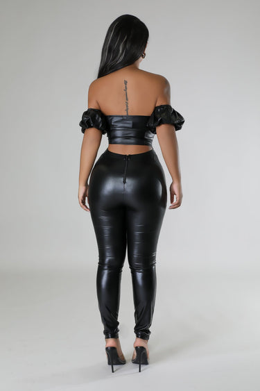 Trips To Jupiter Legging Set (Black) - Palazzo Couture Online