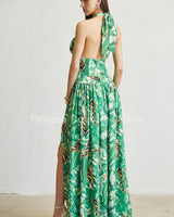 Tropical Allure Cutout Summer Maxi Dress - Palazzo Couture Online