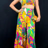 Tropical Bliss Printed Linen Two Piece Pant Set - Palazzo Couture Online