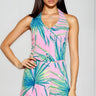 Tropical Breeze Halter Short Set - Pink/Teal - Palazzo Couture Online