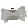 Tull Bow White Satin Clutch Purse for women - bag by Palazzo Couture