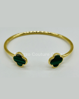 Twins Clover Tales Bangle Bracelet (Green) - Palazzo Couture Online