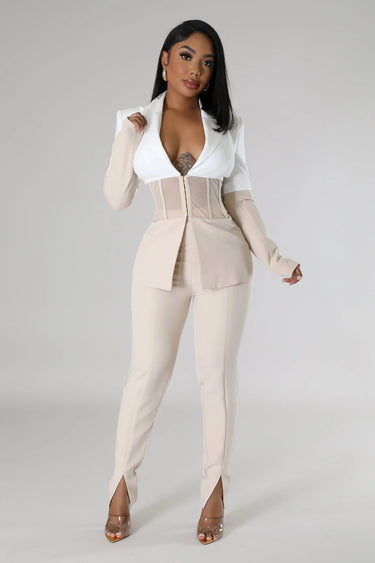 Women's First Class pant set matching style back view