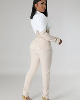 Two Piece Pant Set – First Class Pant Set showing coordinated top and pants construction