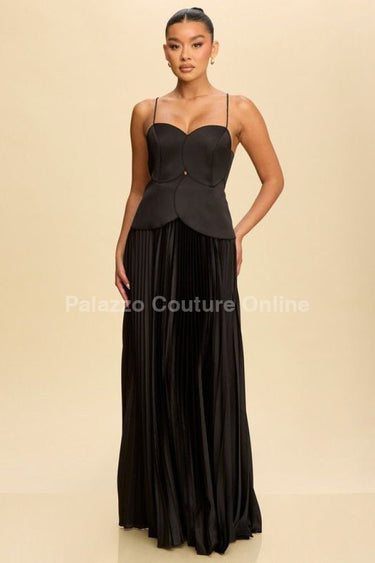 Unforgettable Moments Maxi Dress (Black) - Palazzo Couture Online