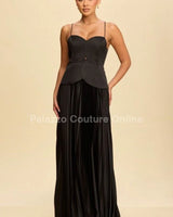 Unforgettable Moments Maxi Dress (Black) front view showing full-length maxi silhouette