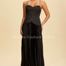 Unforgettable Moments Maxi Dress (Black) front view showing full-length maxi silhouette