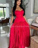 Unforgettable Moments Maxi Dress (Red) front view showing full-length maxi silhouette