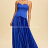 Unforgettable Moments Maxi Dress (Royal Blue) front view showing full-length maxi silhouette